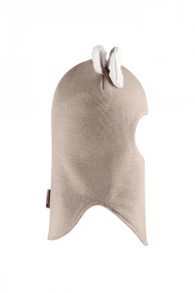 Зимова шапочка-шолом Corona.hm "Кицюня" капучіно