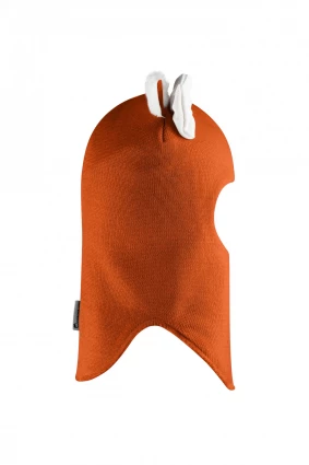 Зимняя шапочка-шлем Corona.hm "Кошечка" оранж