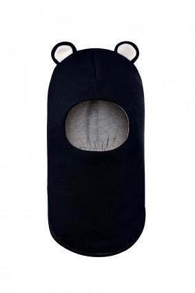 Зимняя шапочка-шлем Corona.hm "Мишутка" синий бархат