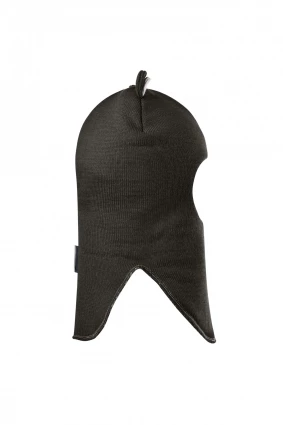 Зимова шапочка-шолом Corona.hm "Ведмедик" з кнопочками графіт