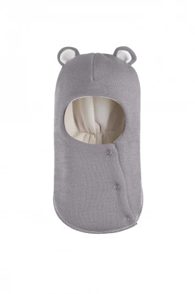 Зимова шапочка-шолом Corona.hm "Ведмедик" з кнопочками димка