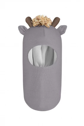 Зимняя шапочка шлем Corona.hm *Жирафчик*  дымка