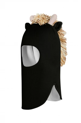 Зимняя шапочка шлем Corona.hm *Жирафчик* черный