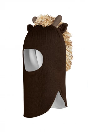 Зимняя шапочка шлем Corona.hm *Жирафчик* шоколад
