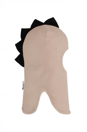 Зимняя шапочка шлем Corona.hm "Мисс Дино" беж золотой