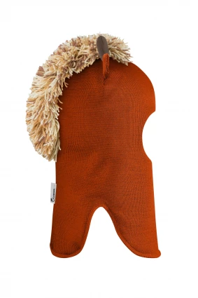 Зимняя шапочка шлем Corona.hm *Мисс Жирафка* оранж