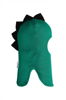 Зимняя шапочка шлем Corona.hm "Дино"  изумруд