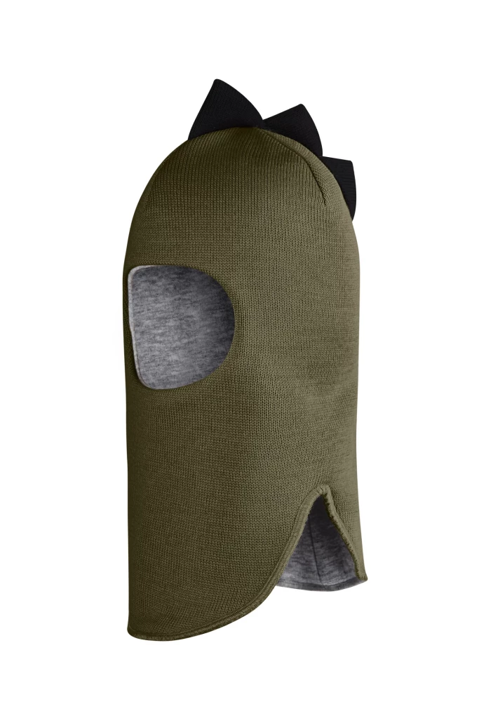 Зимняя шапочка шлем Corona.hm "Дино" хаки