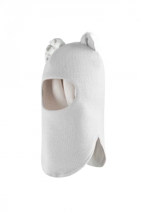 Зимова шапочка-шолом Corona.hm "Кицюня"  молоко