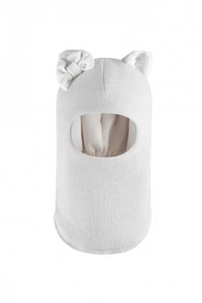 Зимова шапочка-шолом Corona.hm "Кицюня"  молоко