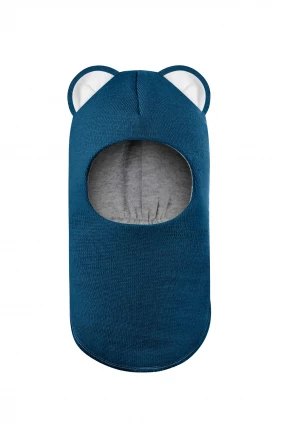 Зимова шапочка-шолом Corona.hm "Міс Левиця"морська хвиля