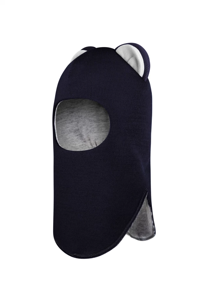 Зимняя шапочка шлем Corona.hm "Мисс Львица" синий