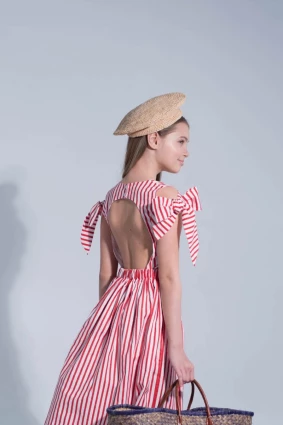 Сукня для дівчинки Corona.hm “Шарм”, червона смужка