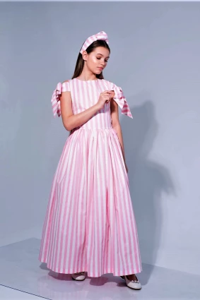 Сукня для дівчинки Corona.hm “Шарм”, рожева смужка