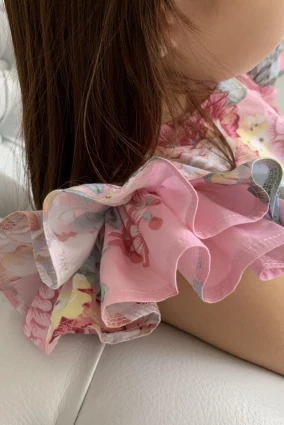 Сукня для дівчинки Corona.hm “Розкіш”, півонія на рожевому