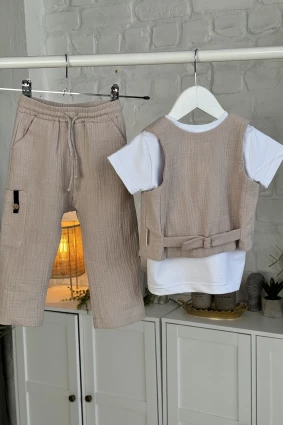 Костюм для хлопчика 'Бостон ' Латте