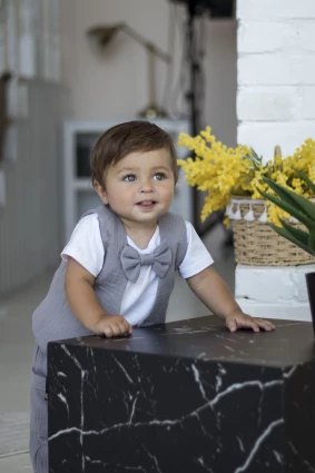 Костюм для хлопчика 'Бостон ' Сірий