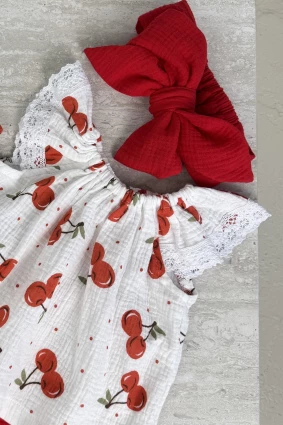 Комплект из муслина * Вишенька*