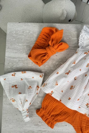 Комплект из муслина * Оранж*