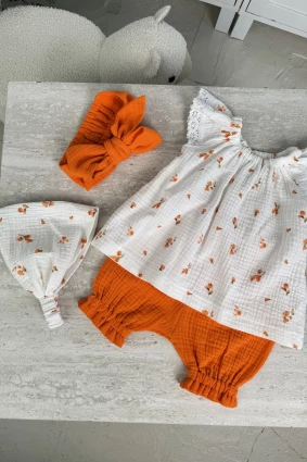 Комплект из муслина * Оранж*