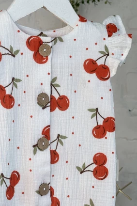 Ромпер з мусліну *Вишенька*