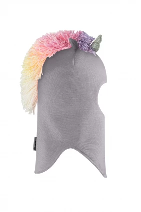 Зимова шапочка-шолом Corona.hm "Єдиноріжка" димка