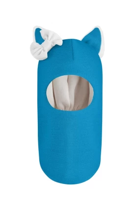 Зимова шапочка-шолом Corona.hm "Лисичка" бірюза