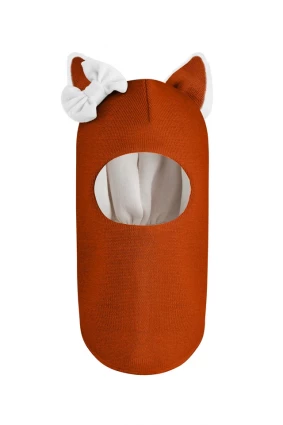 Зимова шапочка-шолом Corona.hm "Лисичка" помаранчевий