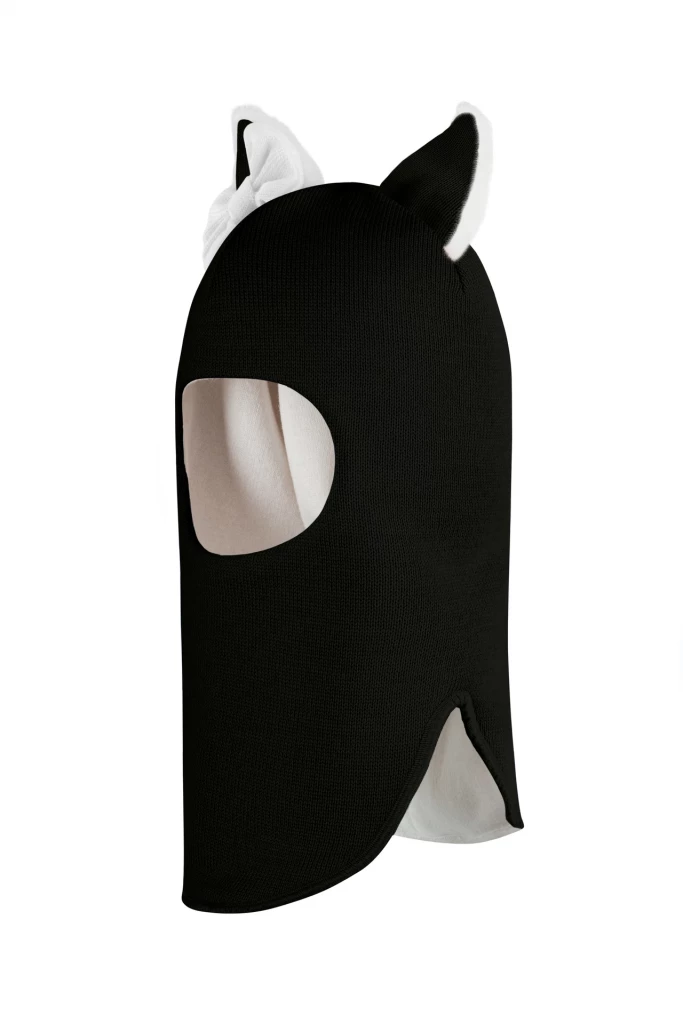 Зимова шапочка-шолом Corona.hm "Лисичка" чорний