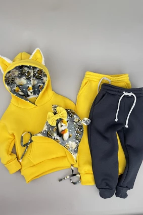 Костюм Corona.hm *Лисичка* жовтий з додатковими штанами та шапочкою (шапочка на вибір)