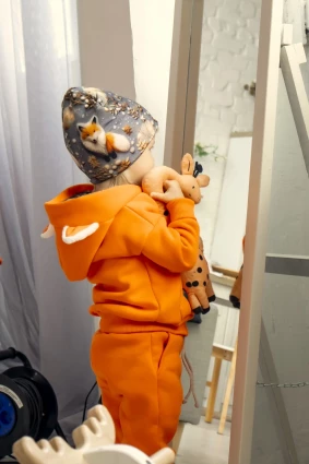 Костюм Corona.hm *Лисичка* помаранчевий з додатковими штанами та  шапочкою (шапочка на вибір)