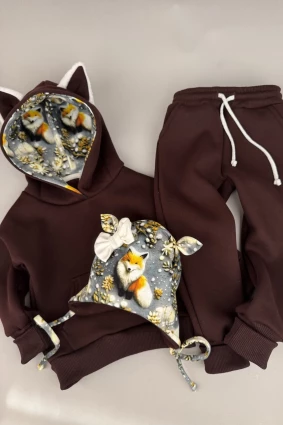 Костюм Corona.hm *Лисичка* шоколад з шапочкою (шапочка на вибір)