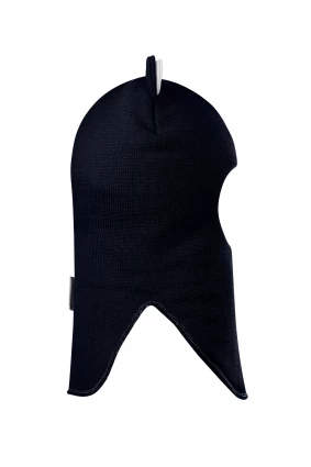 Зимова шапочка-шолом Corona.hm “Лев” із кнопками  синій оксамит