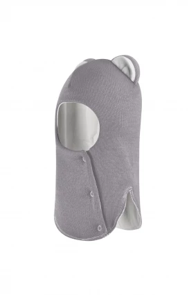 Зимова шапочка-шолом Corona.hm "Міс Левиця"  із кнопками  димка