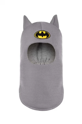 Зимняя шапочка шлем Corona.hm "Бэтмен" дымка