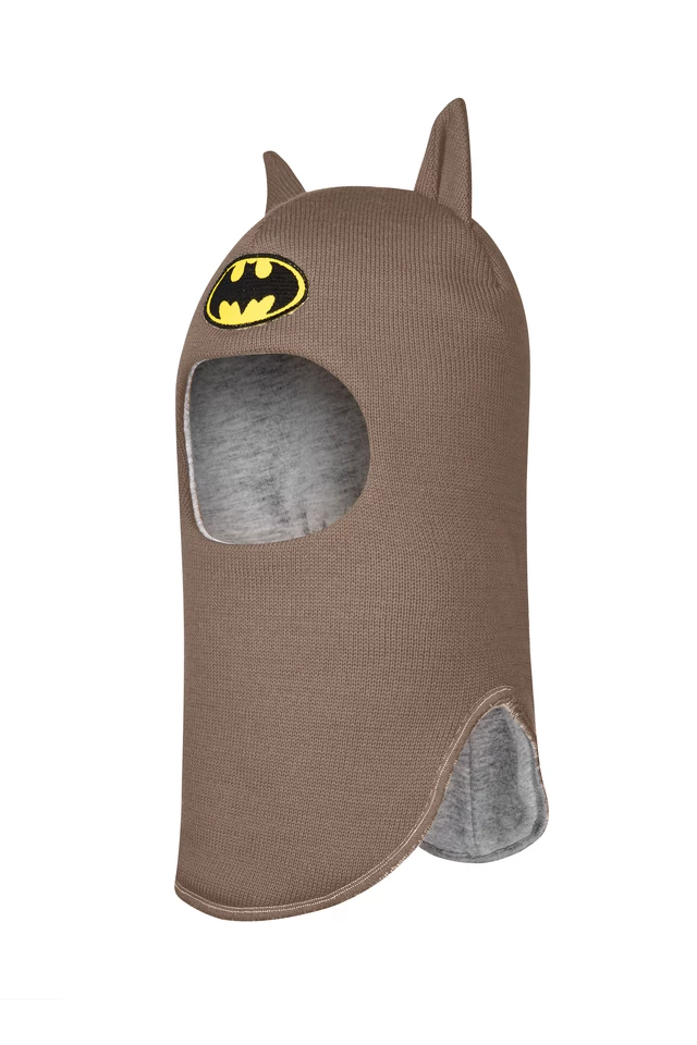 Зимова шапочка-шолом Corona.hm "Бетмен" молочний шоколад