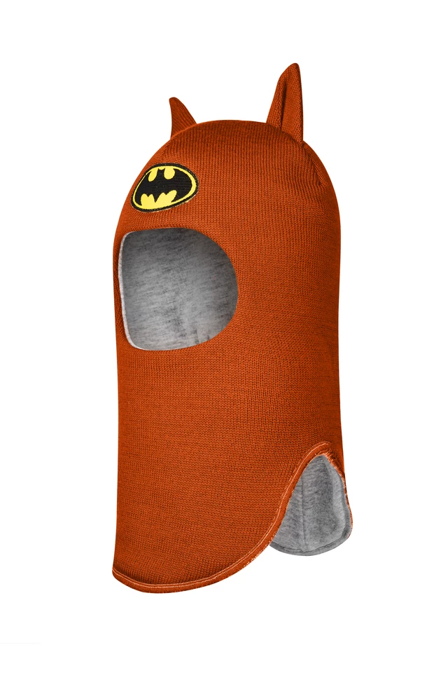 Зимняя шапочка шлем Corona.hm "Бэтмен" оранж