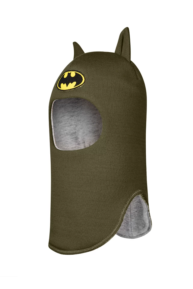 Зимняя шапочка шлем Corona.hm "Бэтмен" хаки