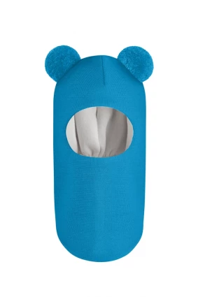 Зимняя шапочка шлем Corona.hm "Пандочка" бирюза