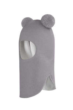 Зимняя шапочка шлем Corona.hm "Пандочка" дымка