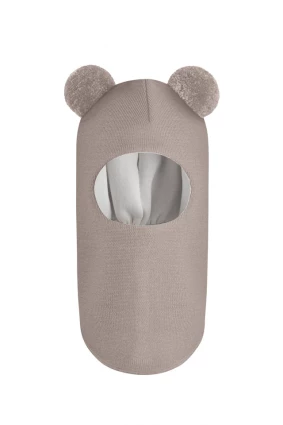 Зимова шапочка-шолом Corona.hm "Пандочка" капучіно