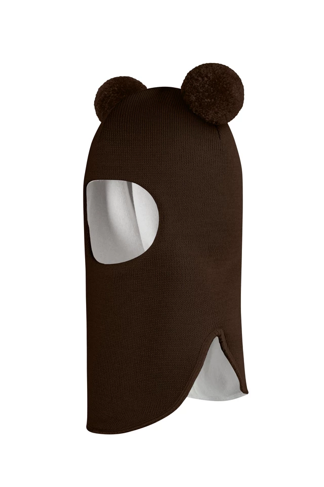 Зимняя шапочка шлем Corona.hm "Пандочка" шоколад