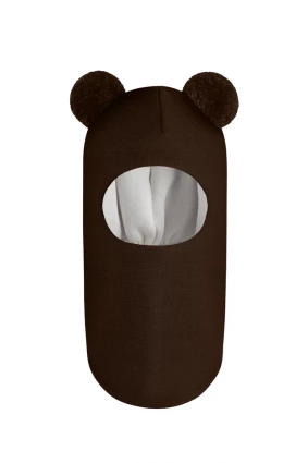 Зимняя шапочка шлем Corona.hm "Пандочка" шоколад