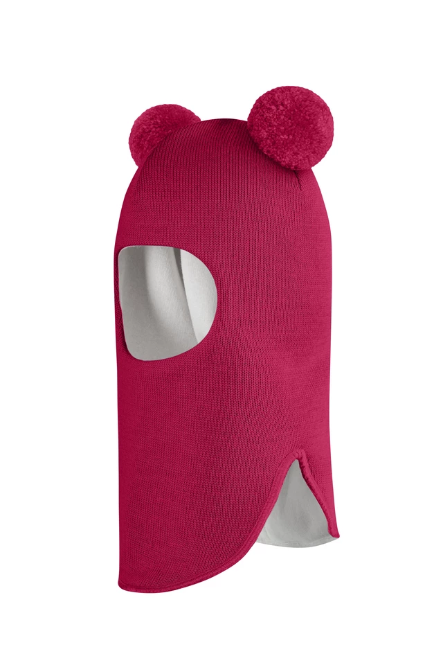 Зимова шапочка-шолом Corona.hm "Пандочка" ягідний