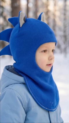 Зимняя шапочка шлем Corona.hm "Соник"