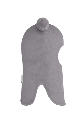 Зимова шапочка-шолом Corona.hm "Пандочка"  із кнопками  димка