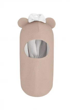 Зимова шапочка-шолом Corona.hm "Міс Мінні" беж золотий