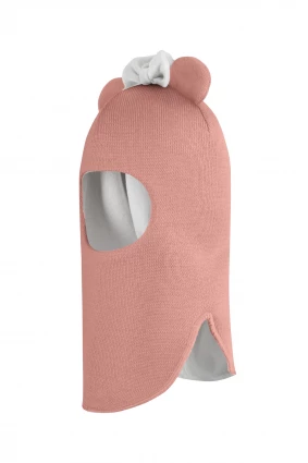 Зимова шапочка-шолом Corona.hm "Міс Мінні" пудра