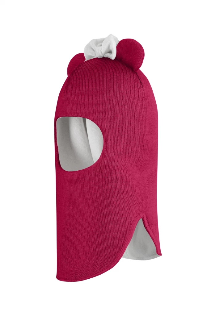 Зимова шапочка-шолом Corona.hm "Міс Мінні" ягідний