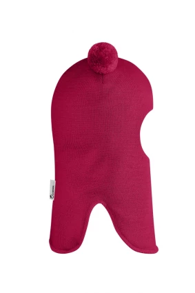 Зимова шапочка-шолом Corona.hm "Пандочка" ягідний